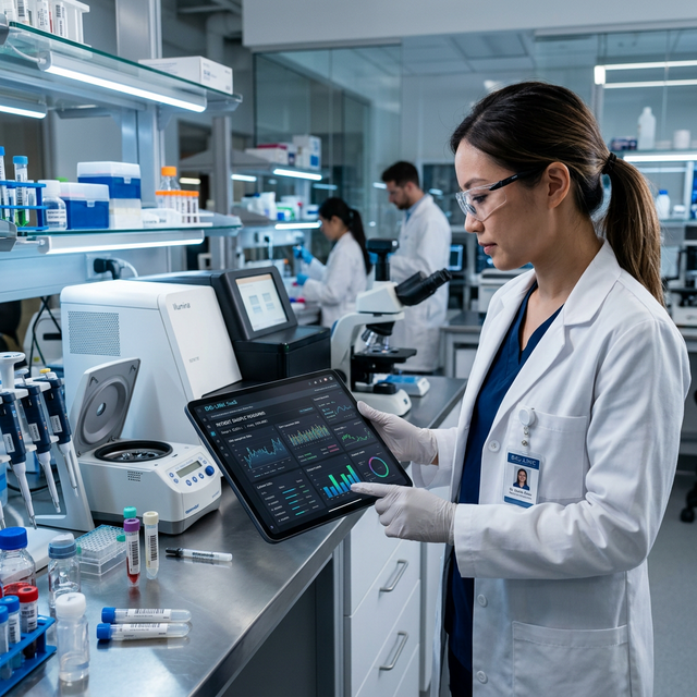 Scientist with Tablet